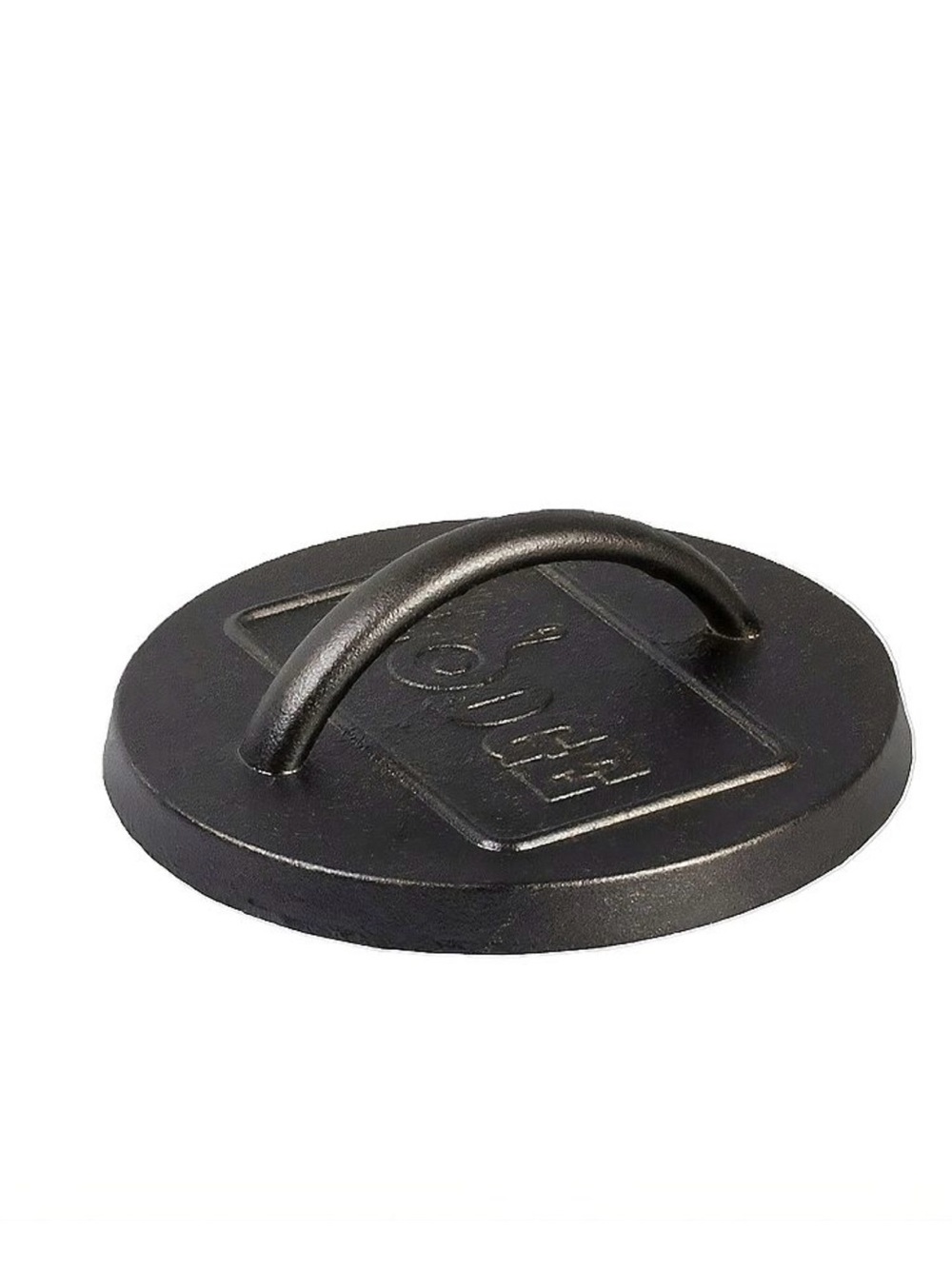 Lodge 6.25-in. Pre-Seasoned Cast Iron Burger Press New